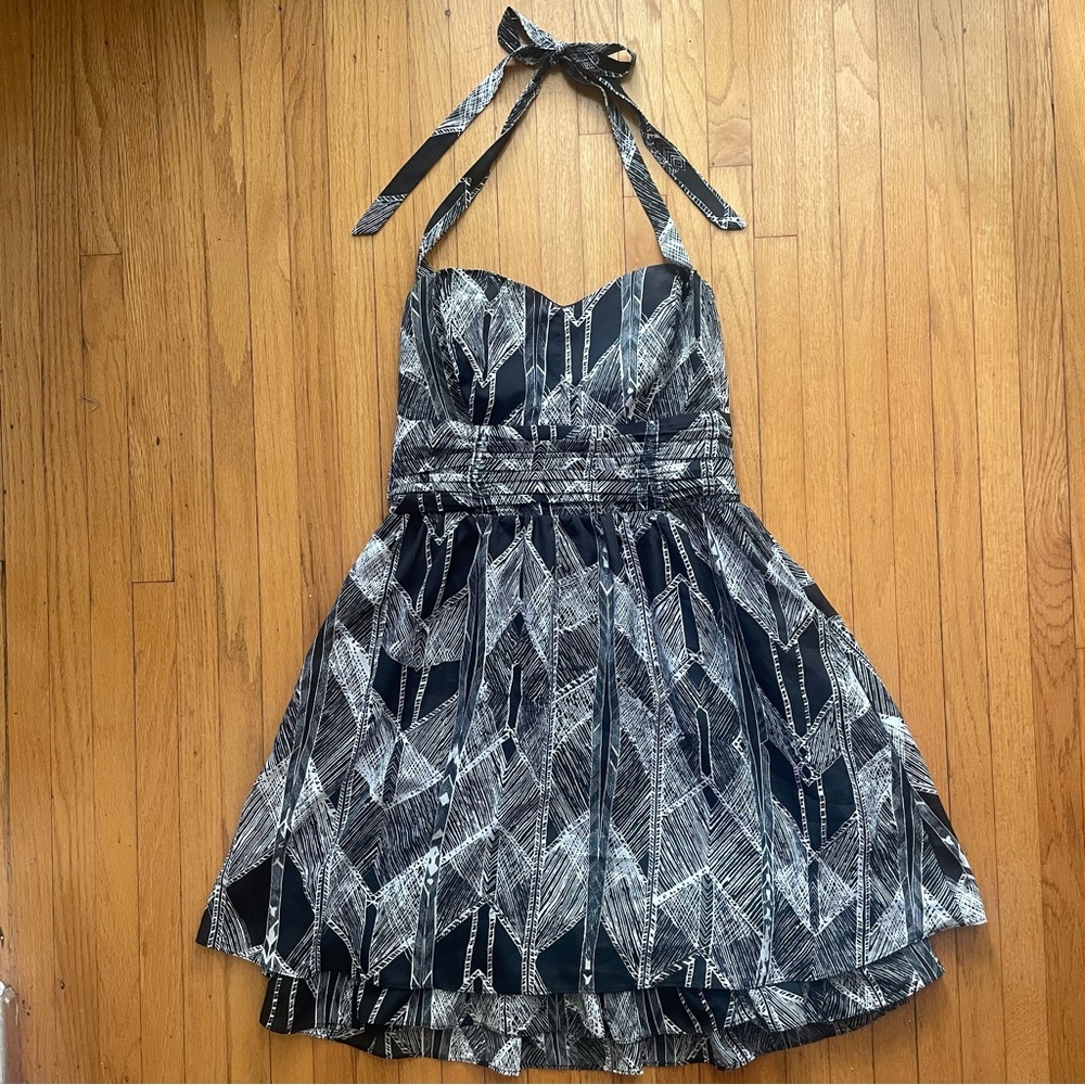 Guess Silky Neck Tie Halter Dress - Size 2